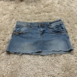 Denim Mini Skirt